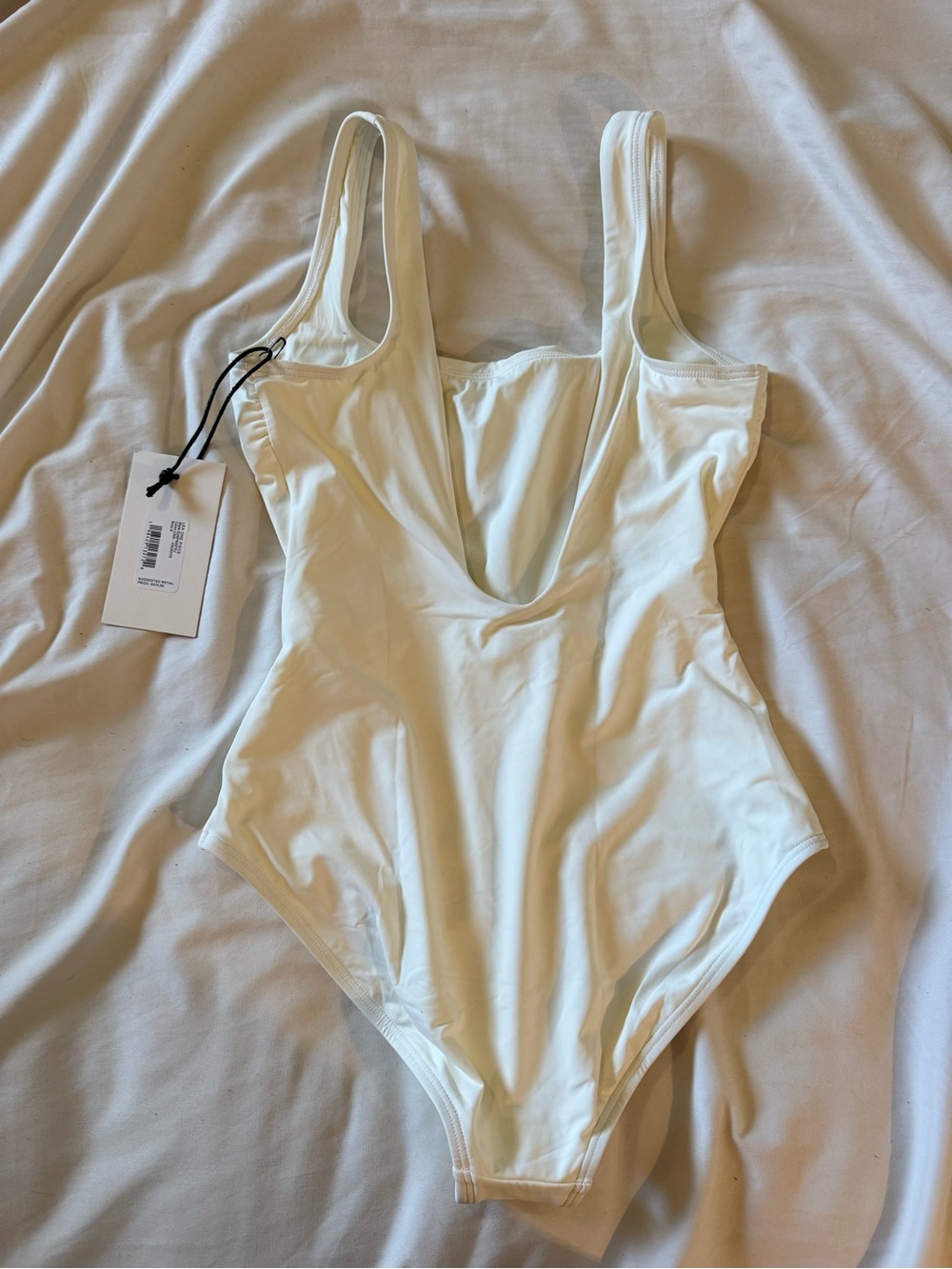 STAUD White Beaded Vegetable One-Piece Swimsuit - Picture 3 of 6